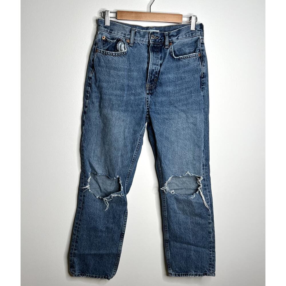 Topshop Distressed Dad Jeans